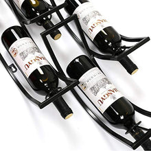 FCXBQ Bicchiere da Vino in Vetro Bicchiere da Vino da Parete Portabottiglie in Ferro Stile Europeo Portabottiglie da Vino Rosso Portabottiglie in Lattice Creativo Portabottiglie Nero