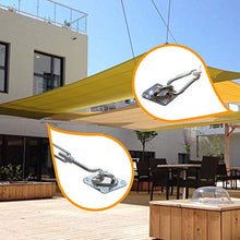Hidreamz 40 Pezzi Kit di Fissaggio per Vela Parasole, Kit di Montaggio per Tende a Vela Accessori, Di Fissaggio per Acciaio Inossidabile 304 per Tende da Sole Rettangolari e Quadrate