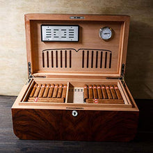 Cigar Box, Cigar Humidor, Humidor, Legno di Cedro Cigar Box, Durevole, può Contenere da 80 a 100 Alta qualità (Size : 40x26x17cm)