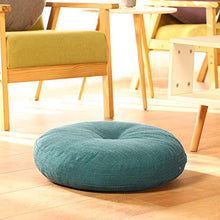 Newgreeny Futon Cuscino sul Pavimento Tatami Pavimento in Moquette Bovindo Sedile Domestico Molo Meditazione Rotondo Ispessito Sfoderabile E Lavabile 45cm di Diametro. Futon 【Lago Blu】
