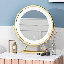 Tavolo Da Trucco Con Cassetti,Interruttore Touch Screen & Sgabello Imbottito Per Camera Da Letto,Specchiera Tavolo Cosmetici Tavolo Cosmetici Con Specchio Con Luce Led-Bianco 40x40x75cm(16x16x30inch)