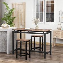 WYLZLIY-Home Set Tavolo Bar Bancone sgabelli Mobile Bar Tavolo da Bar Set da Tavolo Industriale Sgabello Set da Bar Tavolo E Sedie A Base di Ferro per La Ferro da Cucina per Soggiorno