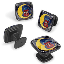 Stelle del caffè del gufo Pomelli per Porta Set di 4 Pomelli per Mobili Manopole per Cassetti Cucina Armadio Vetro