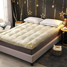 Futon - Materassino pieghevole in tinta unita Tatami, per letto singolo, matrimoniale, tiene al caldo in inverno, morbido tappetino per dormitorio, per studenti, singolo, matrimoniale, beige, gemello