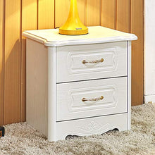 Comodino CStorage Cabinet Dresser Organizzatore in Camera da Letto Corridoio Ingresso 2 Cassetti Bianco Lassic Legno Comodino End Table Storage Tower per la Camera e L'Ufficio