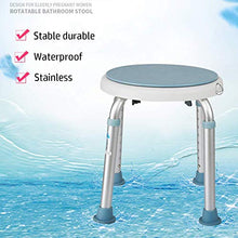 DZX Sedia Girevole per Doccia/Vasca da Bagno Girevole a 360 Gradi Sgabello per Doccia Girevole Regolabile in Altezza Panca con Punte in Gomma Antiscivolo Sedia di Sicurezza per Vasca da Bagno per do