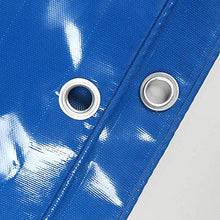 MTYLX Telo Multiuso per Esterni, Telo Impermeabile Blu in Pvc Spesso 0,45 Mm per Copertura Impermeabile per Terreno da Campeio 520G / M²,5X2M,5X2M