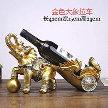 LHQ-HQ Decorazioni Arte Artigianato Wine Rack Elefante Carrello Wine Rack Regali Ornamenti Bottiglia cremagliera 4