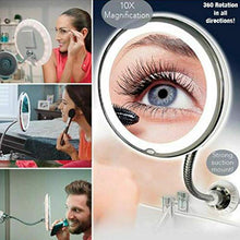 My Flexible Mirror 10x Ingrandimento Make Up Round Vanity Mirror per la casa, Uso del bagno con ventose Super Strong come visto in TV