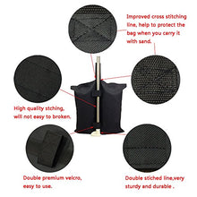YELAIYEHAO un pezzo unico ombrello base, grande apertura per la sabbia, fillable portaombrelli titolare all'aperto patio ombrelli (4PCS, BLACK)