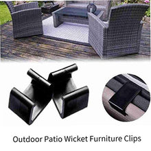 Ohomr Clip Couch Sofa Connect Clamps 4,25 Centimetri Mobili di plastica Clip per Giardino Patio Mobilio Decorazione Domestica 10PCS