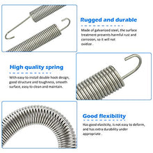 TANCUDER 2 PCS Molla per Regolatore Elastica in Acciaio Zincato Set 175mm Molle per Trampolino Molla di Tensione Ricambio per Divano Poltrona Reclinabile (Argento)