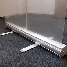 Topniu. (Uso nel business) Roll Up Banner Piano Startning Guard Guardia | Tarpa full con rotolamento Stand in stand-standing Barriera di isolamento in fermo - Scudo di protezione del film trasparente