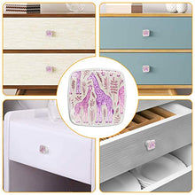 Giraffa rosa 4 PCS Pomelli per Porta, Pomolo per Mobile, Pomelli per Mobili con Viti, Maniglia per Armadietto, Pomelli per Porta, Pomelli per Cassetti per Porta, Armadio, Cassetto e Credenza