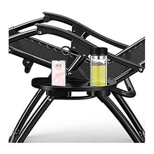 Hyua Zero gravity - Sedia a sdraio regolabile, sedia reclinabile per mobili da esterni, pieghevole, per spiaggia, piscina, cortile, giardino, campeggio (senza cuscino)