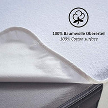 PERIBOIA 500 LUX - Coprimaterasso 90 x 200 cm, 100% cotone, impermeabile, traspirante, colore: Bianco (90 x 200 cm)