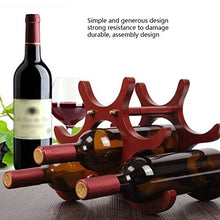 LHQ-HQ Vino Rack di Legno for la casa Bar di Home Decor Studio Volte 26 u0026;16,5 u0026 Volte;21,5 Centimetri Rosso Scuro