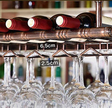 FCXBQ Portabottiglie da Vino Appeso Europeo Portabottiglie da Vino/Appeso Portapiatti di Vetro rovesciato/Creative Home Bar/Portabottiglie Appeso Portabottiglie da soffitto Portabottiglie da