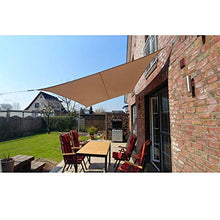BASA Vela Parasole Impermeabile con Tenda da Sole, 3,6 * 3,6 Metri, Protezione UV Esterna in Giardino E Cortile, con Corda