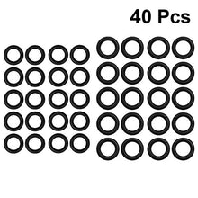Holibanna 40Pcs di Gomma O- Ring NBR Elastico Universale Resistente al Calore Anello di Tenuta Anelli di Tenuta per I Raccordi Macchina Orologio Nero