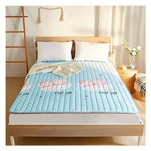 Materasso Tatami Futon Futon Pieghevole, Spugna Morbido Materasso Traspirante tappetini Multistrato con Struttura Ultra Ventilata e Termoregolante per Soggiorno Dormitorio,E,180*200cm/71*79inch