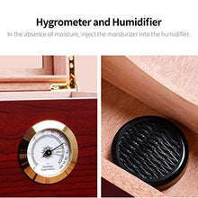 YXZLY Humidor per sigari da Tavolo, con igrometro e Scatola di Legno per umidificatore, Contiene 50 sigari, Regalo Perfetto per Famiglie o Amici in Festival, Feste, Capodanno