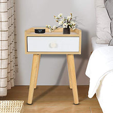 zcyg Comodino Comodini Comodino, Semplice Camera da Letto Moderna Comodino Cassetto Cassetto Cabinet Mobili da Comodino (Colore in Legno)