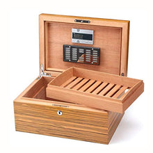 Legno di Cedro Cigar Box, Cigar Humidor, Legno di Cedro Cigar Box, Cigar Box con Igrometro E Umidificatore