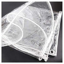 MNBV Telone Trasparente, Tenda Impermeabile con Occhielli Pesanti in PVC per Fiori, Copertura per Piante, 350 g / m2, 0,3 mm (Colore: Trasparente, Dimensioni: 1,4x2 m)