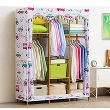 Guardaroba semplice Free-standing armadio in legno for l'abbigliamento Rack150x43x164cm Heavy Duty vestiti armadio di vestiti armadio rack dell'organizzatore di immagazzinaggio dell'organizzatore di e