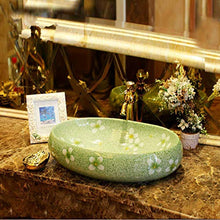 Jgophu - Lavabo in porcellana a forma di fiore, realizzato a mano in stile europeo
