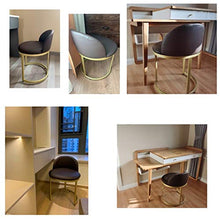 Vanity Chair Vanity Sgabello trucco schienale della poltrona moderna trucco Sgabello Camera Dressing Table sedia di modo creativo Bar Dressing Sgabello ( Color : Brown , Size : 44*47*61cm )