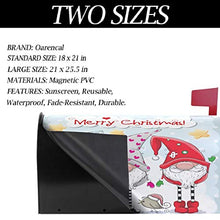 Gnomi di Natale carino uccello stella cassetta postale copertura magnetica grande casella postale avvolge giardino cortile decorazione casa dimensioni oversize 64,8 cm x 53,3 cm