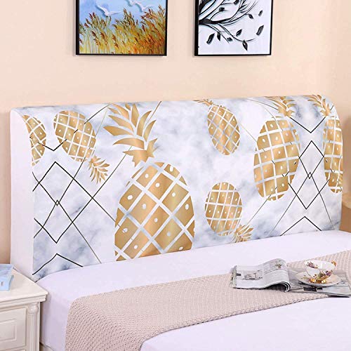 WEDSFC Copritestata Letto Matrimoniale/Singolo/1 Piazza e Mezza Elastica Copertura Testata Letto,Fodera Protezione Testata Addensare all-Inclusive Coperchio Soft Cover (Color : P, Size : 220cm)