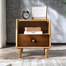 lqgpsx Comodino in Rovere armadietti da Camera da Letto minimalisti Moderni,Solido e Durevole Resistente alla corrosione,scaffale rispettoso dell'ambiente