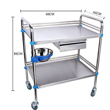 YIN YIN Carrello per Ripiani Salone di Bellezza per Auto da infusione con Carrello per chirurgia Medica Carrello a rulli (Size : 66 * 44 * 86cm)
