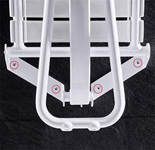 Sgabello per il bagno Bagno Sgabello AntiSlip doccia Sedile sgabello pieghevole a parete vasca da bagno Sgabello alluminio dello spazio Wallmounted doccia Sedile Sgabello for Bagno Doccia anziani 90 °