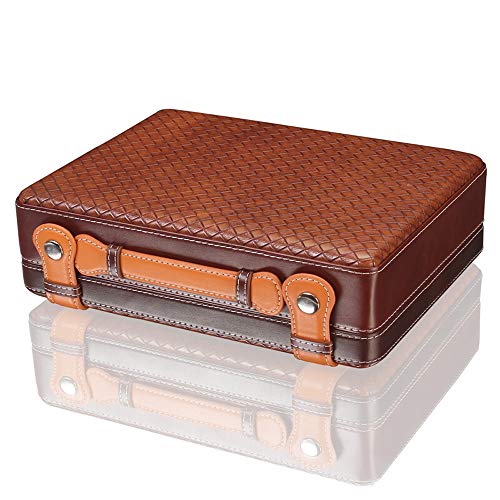 Liang Yu Umidificatori for sigari - Umidificatori Portatili for sigari da 30 scatole di Sigarette Portatili Cedro Spagnolo Contenitore di immagazzinaggio