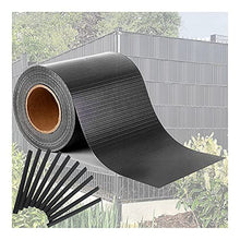 LSXIAO Giardino Privacy Paravento, 0,35mm Doghe in PVC Resistente alle Intemperie Senza Manutenzione Facile da Installare con Strisce di Serraggio per Recinzioni A Doppia Sbarra