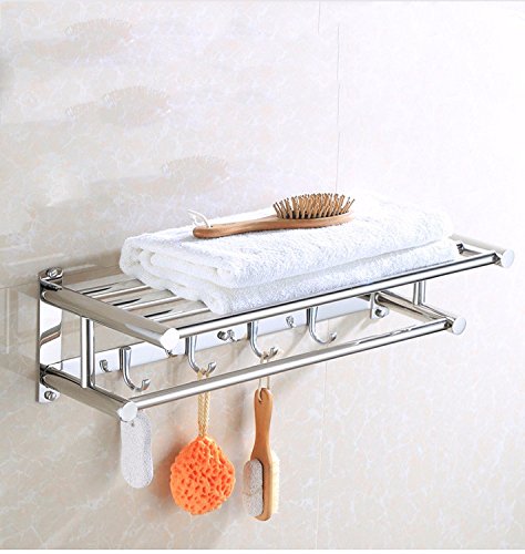 MBYW Portasciugamani Moderno Alto carico Portasciugamani Elegante da Bagno Mensola portaoggetti Porta Asciugamani, mensola da Bagno, Acciaio Inossidabile, mensola, Montaggio a Parete, 70 cm