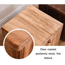 Sgabello Tavolino Basso Legno Home Soggiorno Ripostiglio Moda Creativa Retro 27 * 27 * 27cm LCSHAN (Color : Lightly Baked)
