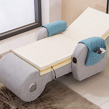 HYYQG Divano per Massaggi, Salotto Lazy Couch Poltrona con Schienale Alto Altoparlante Bluetooth MP3 Massaggio A Vibrazione Cuscino da Giardino per Esterni Sedile per Stadio Portatile, Blue