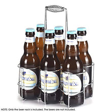 Festnight 6 Bottiglie di Birra Titolare Partito Birra cestello portabottiglie Vino Caddy Stand per Bar dell'hotel Bar Bottiglie di Birra Vino