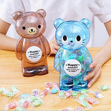 Greatangle Salvadanaio Trasparente Salvadanaio Salvadanaio in plastica Salvadanaio Cassaforte Caramelle Decorazioni per la casa Regalo per Bambini Orso Bruno