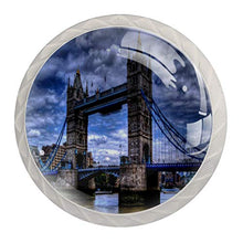 Tower Bridge 4 PCS Pomelli per Porta, Pomolo per Mobile, Pomelli per Mobili con Viti, Maniglia per Armadietto, Pomelli per Porta, Pomelli per Cassetti per Porta, Armadio, Cassetto e Credenza