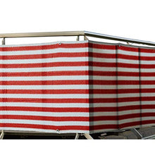 YUNSHAO Recinzione Copertura per Balcone Protezione della Privacy Schermo in Polyster Senza Viti Permeabile per Estate ed Inverno Opaco,90 x 500cm (Color : Red And White)