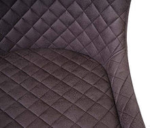 Sgabello Vintage con poggiapiedi HWC-H79 Metallo Tessuto Grigio Scuro