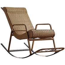 GAXQFEI Mobili da giardino in rattan, patio rattan mobili divano tessitura sedia a dondolo, poltrona rattan divano da giardino set per cortile, piscina o cortile,E.
