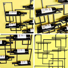 Porta Bottiglie da Vino Portabottiglie per Vino Cremagliera del vino del ferro battuto creativo europeo, scaffale del vino fissato al muro, Governo d'attaccatura del vino, scaffale del vino del bar de