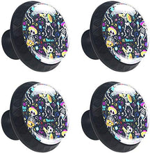 Band of Mariachi Skeletons Pomelli per Porta Set di 4 Pomelli per Mobili Manopole per Cassetti Cucina Armadio Vetro